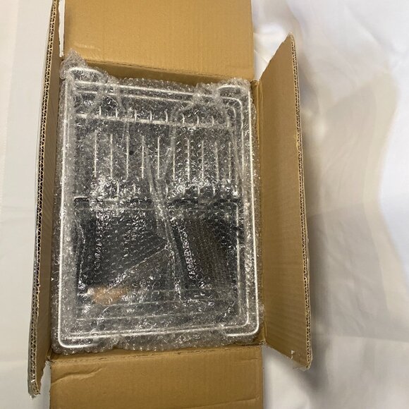 Brian & Dany Aluminum Dish Drying Rack Black Silver PY526 Expandable New OpenBox - Picture 10 of 10